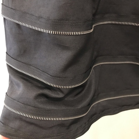 Twelve by Twelve A-line Zipper Skirt medium gray - Picture 4 of 9